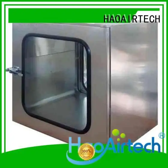 HAOAIRTECH pass box manufacturers with arc design gmp standard for hospital 1