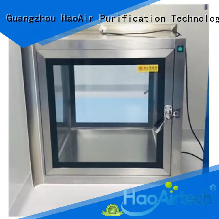 HAOAIRTECH pass through box with arc design gmp standard for cargo 1