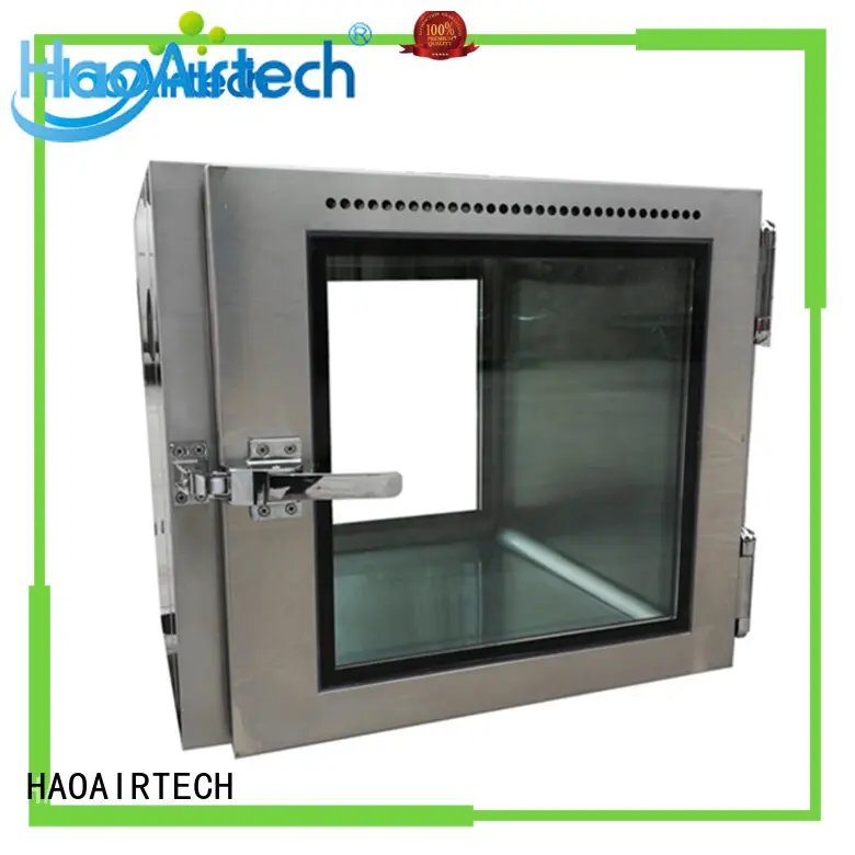 HAOAIRTECH cleanroom pass box embedded lamps for clean room purification workshop 1