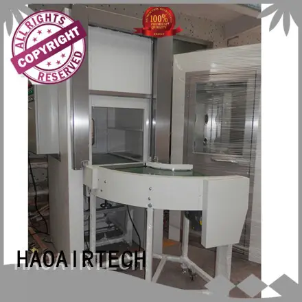 HAOAIRTECH stainless steel pass box clean room with conveyor line for cargo 1