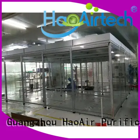 HAOAIRTECH modular clean room price vertical laminar flow booth for sterile food and drug production 1
