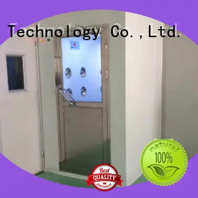 HAOAIRTECH air shower design with automatic swing door for forklift1 1