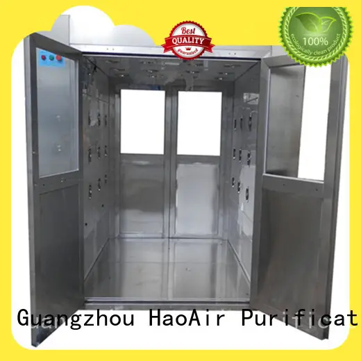 HAOAIRTECH dynamic air shower room with stainless steel for oil refinery 1
