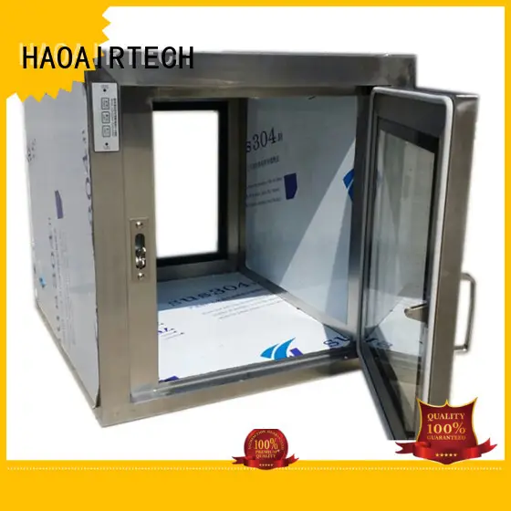 HAOAIRTECH interlocking pass box clean room with arc design gmp standard for cargo 1