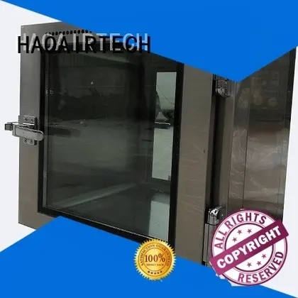 stainless steel pass box with conveyor line for electronics factory 1