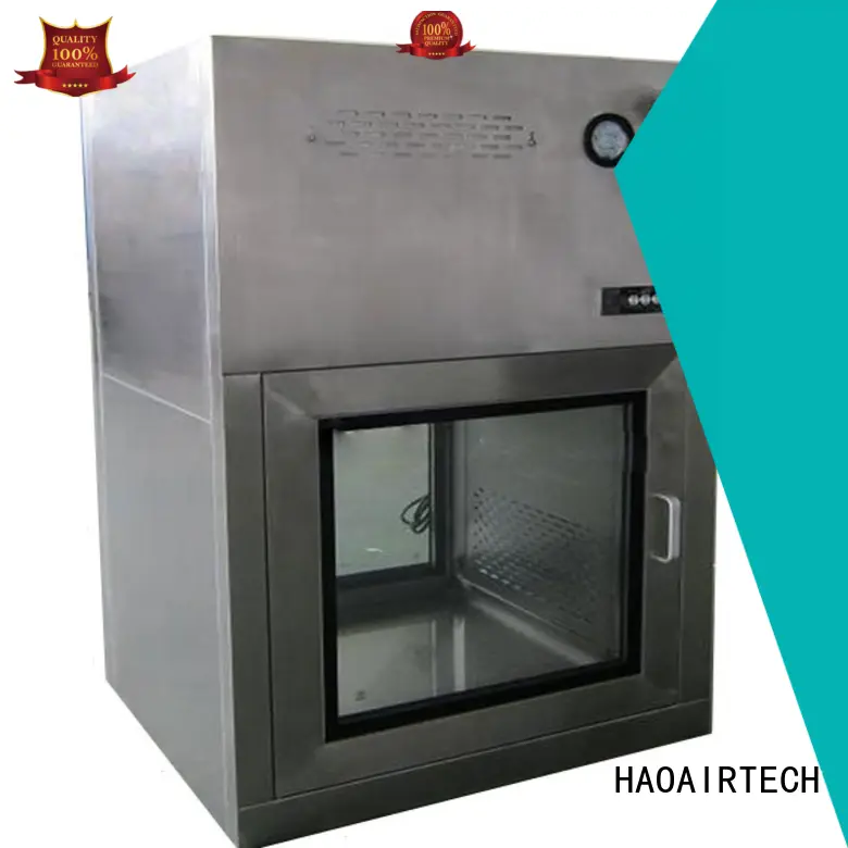 HAOAIRTECH customizable pass box manufacturers with arc design gmp standard for clean room purification workshop 1