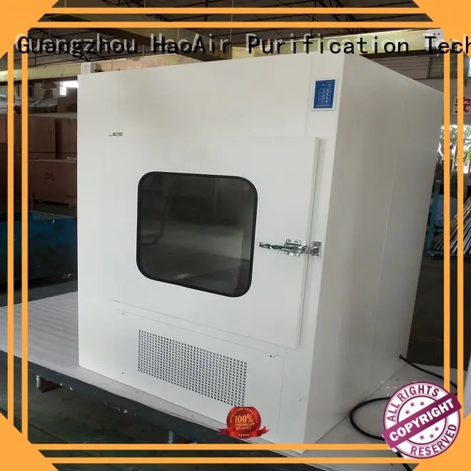 HAOAIRTECH stainless steel pass box clean room with laminar air flow for cargo 1