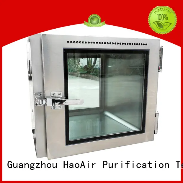 HAOAIRTECH pass box clean room with arc design gmp standard for cargo 1