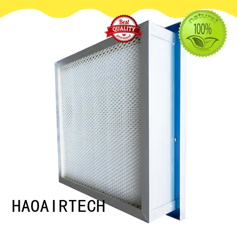 HAOAIRTECH hepa air filter with one side gasket for dust colletor hospital 1