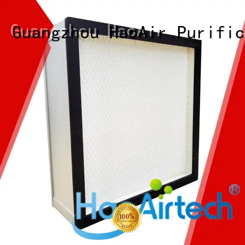 HAOAIRTECH air purifiers hepa filter with al clapboard for dust colletor hospital 1