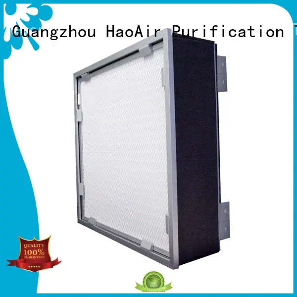 HAOAIRTECH absolute air filter hepa with al clapboard for electronic industry 1