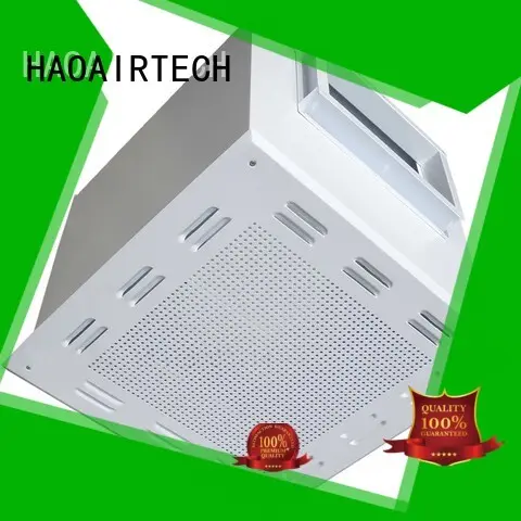 HAOAIRTECH terminal hepa filter box with internal fan for cleanroom ceiling 1