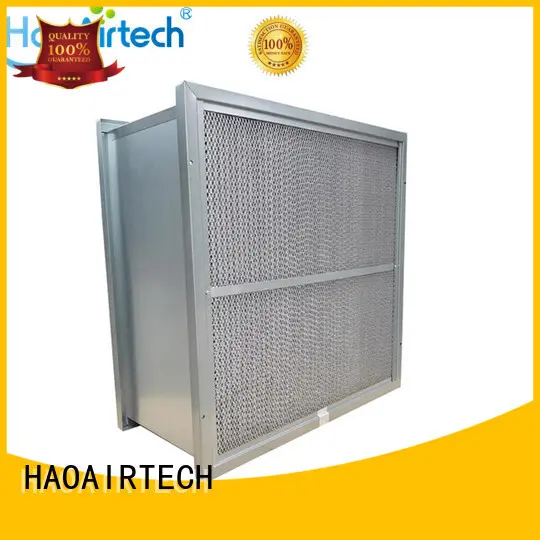 HAOAIRTECH Rigid box filter with two side flang for food and beverage 1
