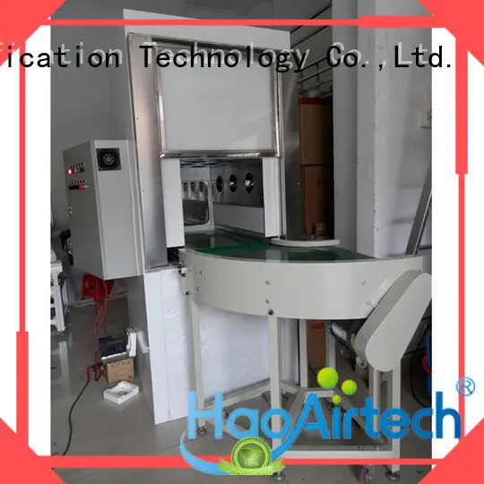 HAOAIRTECH stainless steel pass through box with conveyor line for hospital 1