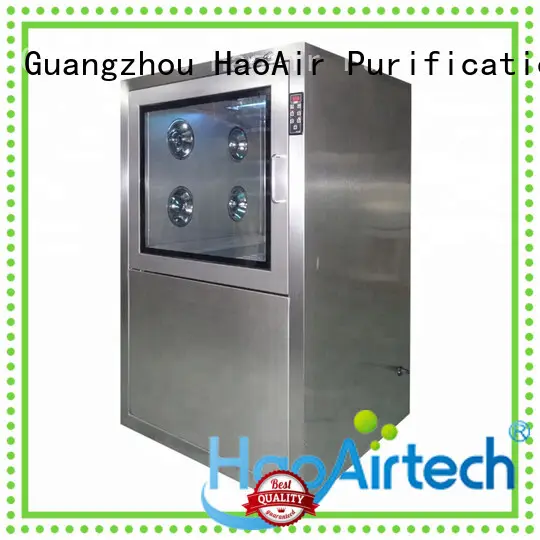HAOAIRTECH cleanroom pass box with arc design gmp standard for hospital1 1