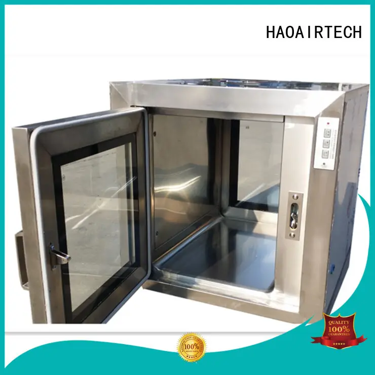 HAOAIRTECH interlocking dynamic pass box with baked painting for hospital 1