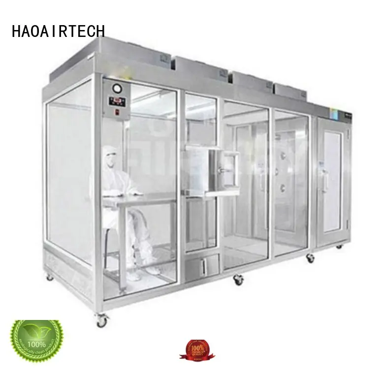 HAOAIRTECH simple cleanroom systems vertical laminar flow booth for sterile food and drug production 1