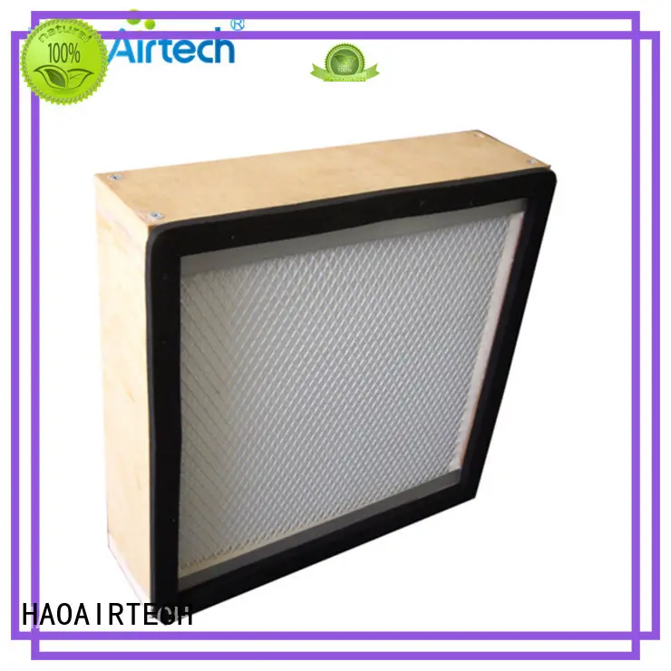 HAOAIRTECH gel seal hepa filter manufacturers with flanger for dust colletor hospital 1
