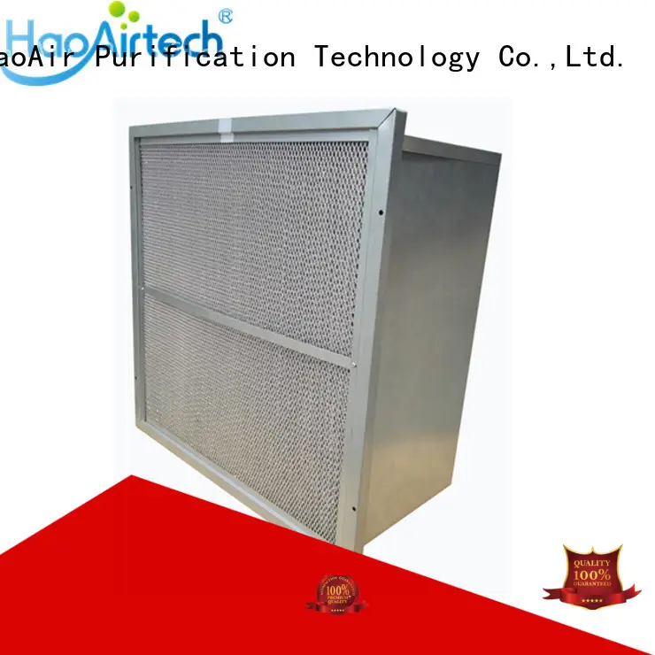 HAOAIRTECH hepa air filter with dop port for dust colletor hospital 1