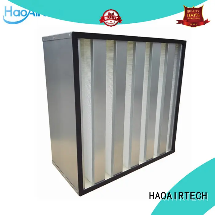 HAOAIRTECH knife edge air filter hepa with one side gasket for air cleaner 1