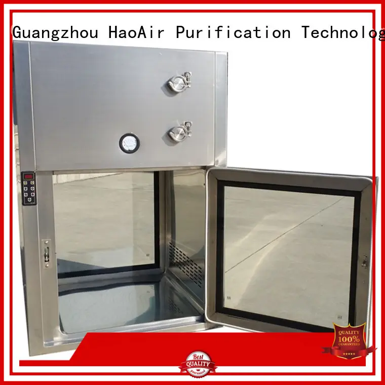 HAOAIRTECH pass box clean room with baked painting for cargo 1