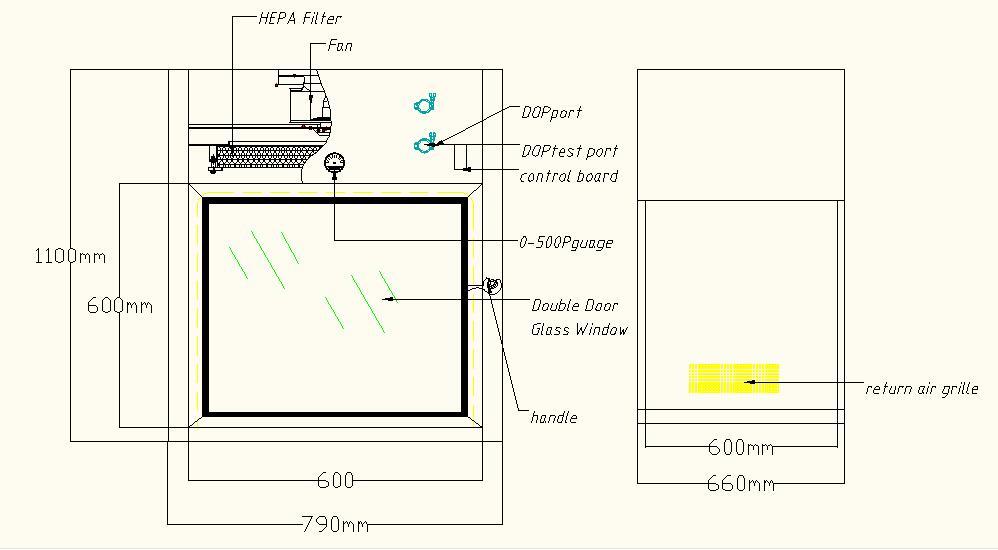 negative pressure pass through box with conveyor line for cargo 3