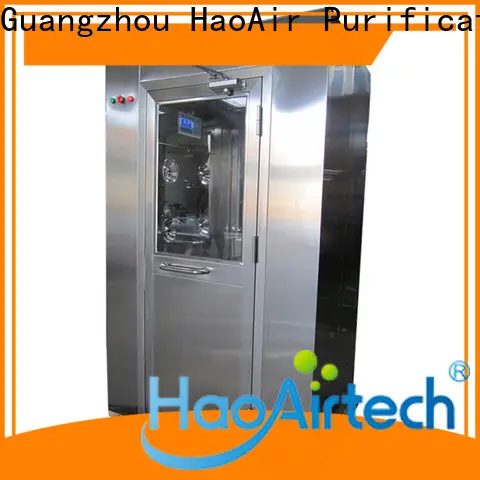 HAOAIRTECH fast rolling air shower clean room with top side air flow for forklift 1