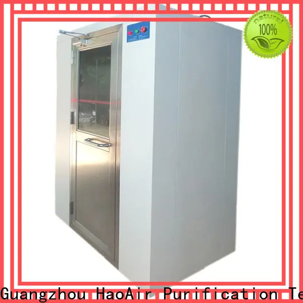 HAOAIRTECH blowing clean room manufacturers with automatic swing door for large scale semiconductor factory 1