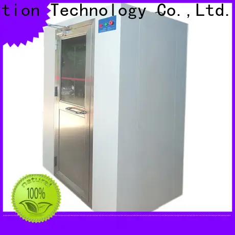 HAOAIRTECH vertical air shower design with automatic swing door for ten person 1