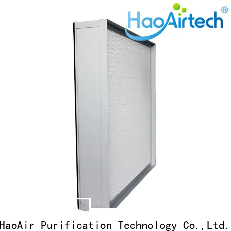 HAOAIRTECH v bank h12 hepa filter with flanger for dust colletor hospital 1