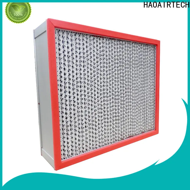 HAOAIRTECH high temperature air filter with alu frame for filtration pharmaceutical factory 1