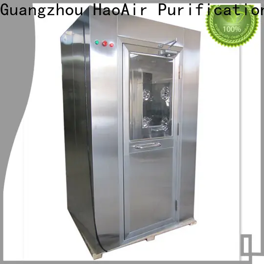 HAOAIRTECH explosion proof air shower room with automatic swing door for large scale semiconductor factory 1