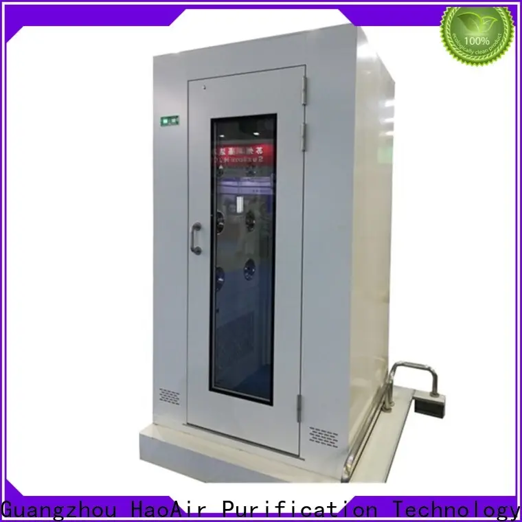 HAOAIRTECH air shower system with automatic swing door for pallet cargo2 1