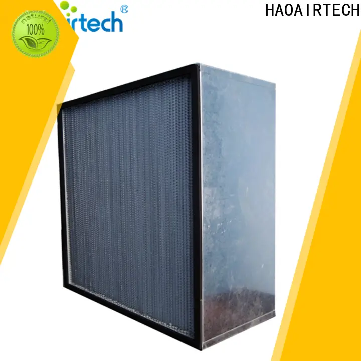 HAOAIRTECH mini pleats custom hepa filter with hood for electronic industry 1