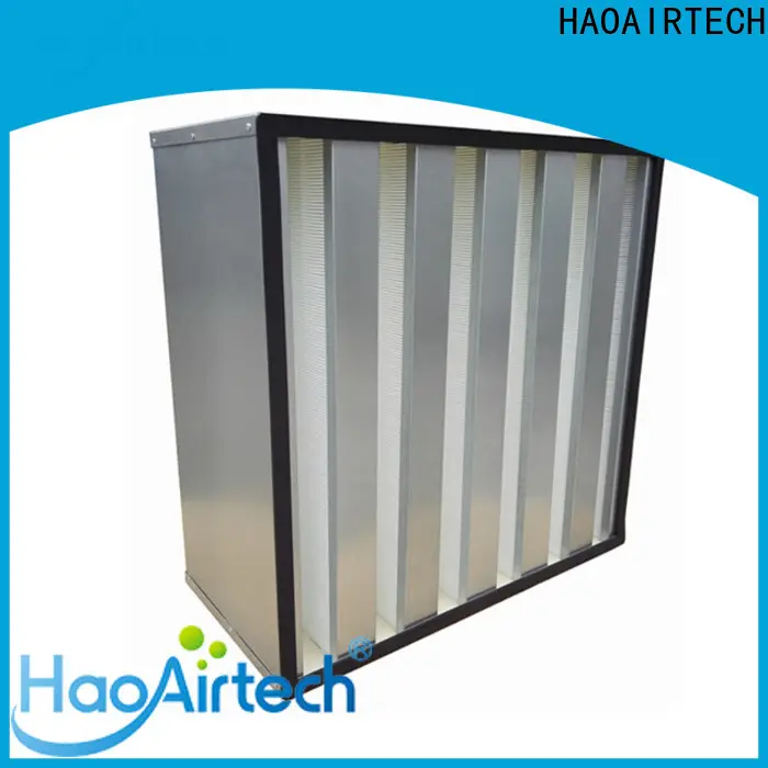 HAOAIRTECH knife edge hepa filter h14 with hood for air cleaner 1