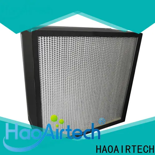 knife edge h12 hepa filter with al clapboard for electronic industry 1