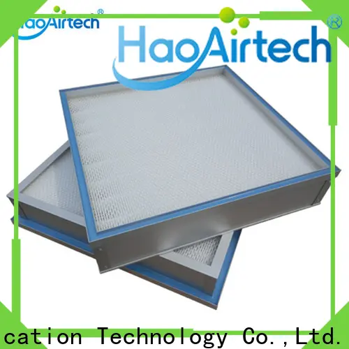HAOAIRTECH ulpa filter with flanger for dust colletor hospital 1