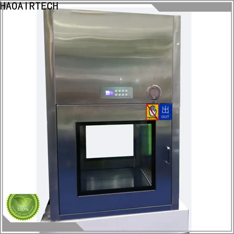 HAOAIRTECH electronic pass box clean room with conveyor line for cargo 1