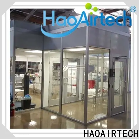 HAOAIRTECH non standard portable clean room with antistatic vinyl curtain for semiconductor factory 1