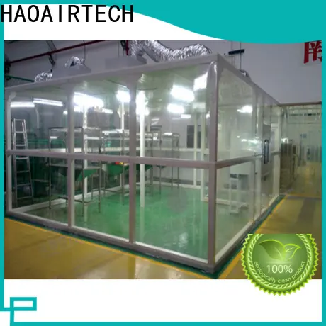 HAOAIRTECH non standard hardwall cleanroom vertical laminar flow booth for semiconductor factory 1