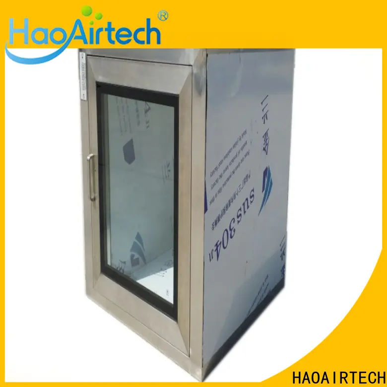 HAOAIRTECH interlocking pass box manufacturers embedded lamps for electronics factory 1