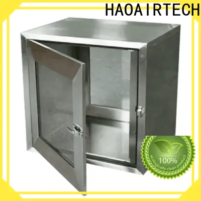 HAOAIRTECH pass box manufacturers with arc design gmp standard for clean room purification workshop 1