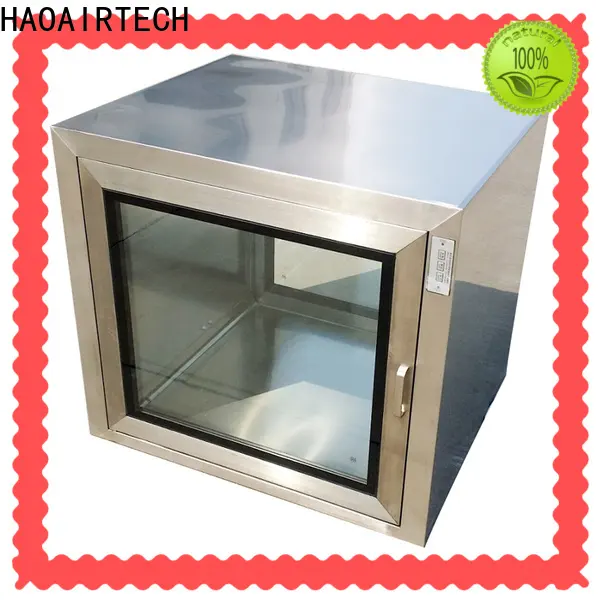 HAOAIRTECH interlocking pass box clean room with arc design gmp standard for cargo1 1
