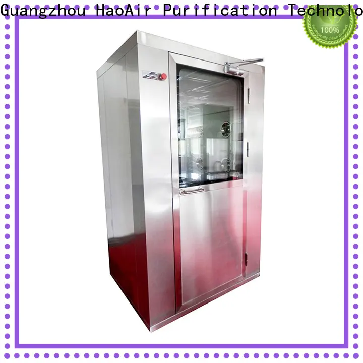 HAOAIRTECH air shower room with automatic swing door for ten person 1
