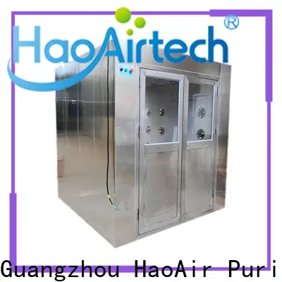 HAOAIRTECH fast rolling air shower system with three side blowing for ten person 1