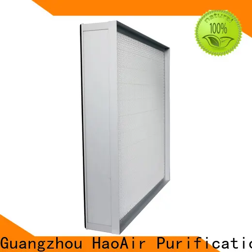 HAOAIRTECH v bank air filter hepa with dop port for dust colletor hospital 1