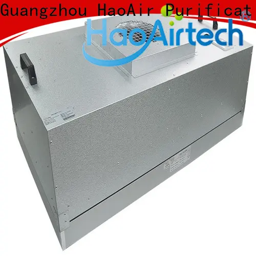 HAOAIRTECH terminal hepa filter box with internal fan for clean room cell 1