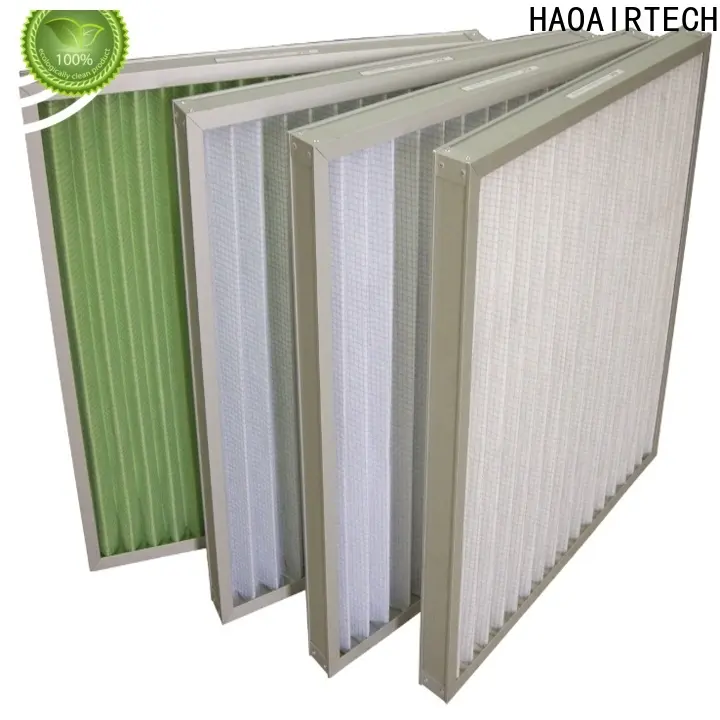 HAOAIRTECH professional Pleated Air Filter with metal frame for central air conditioning and centralized ventilation system 1