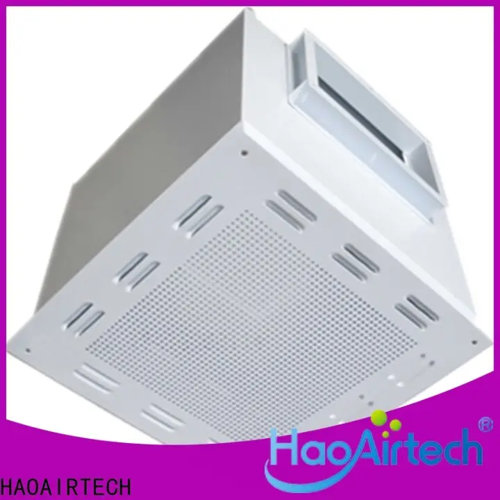 HAOAIRTECH terminal hepa filter box with central air conditioning for clean room cell 1