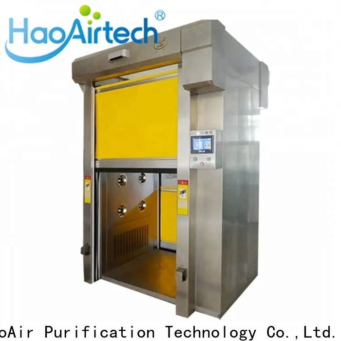 HAOAIRTECH clean room manufacturers with automatic swing door for ten person 1